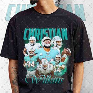 Vintage 90s Christian Wilkins Bootleg Rap Tee, Retro Christian Football Shirt